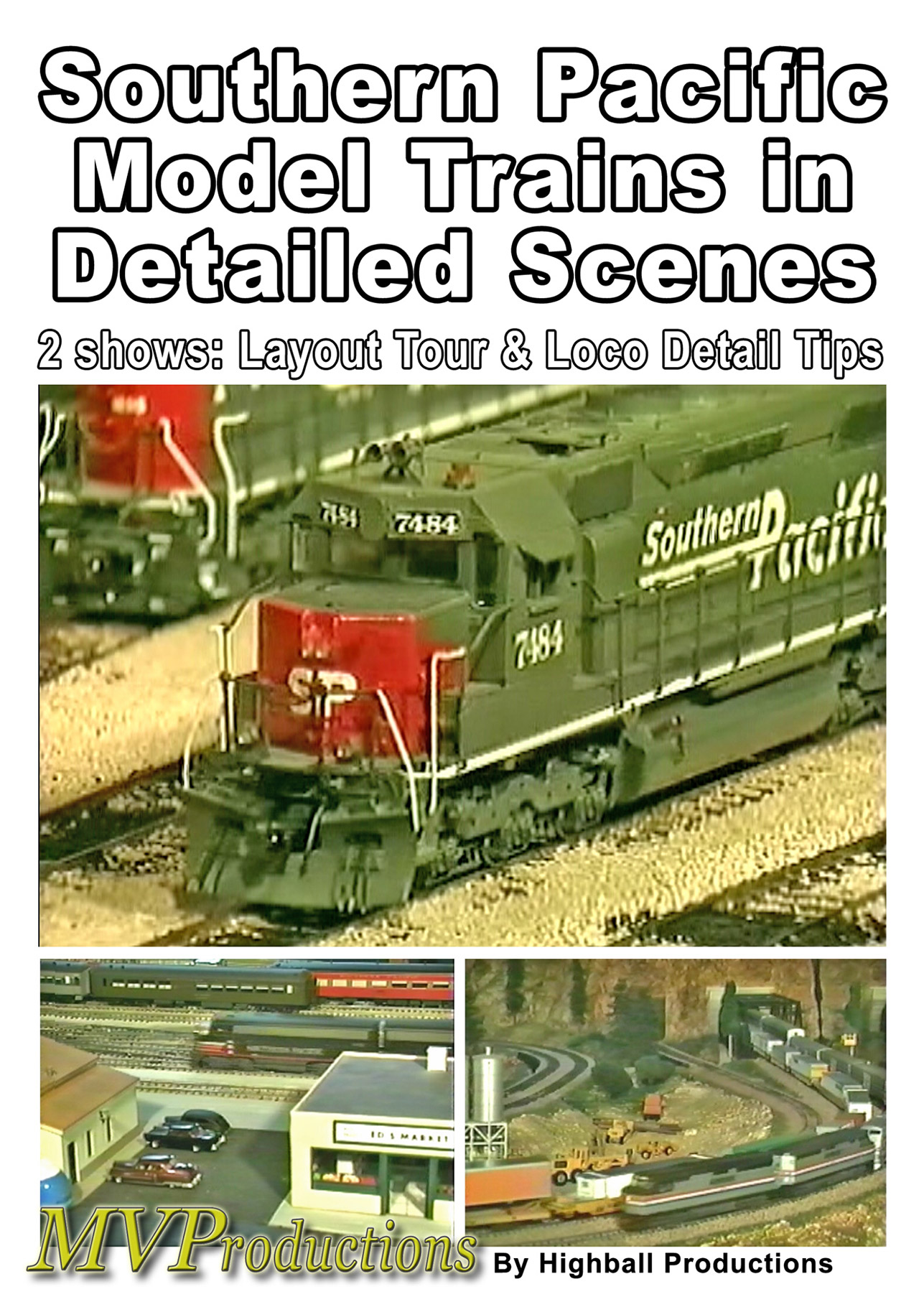 Southern Pacific Model Trains in Detailed Scenes